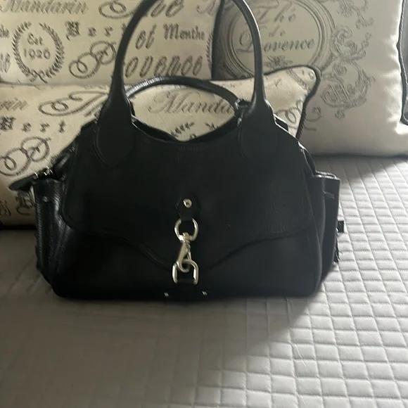 Cole Haan Elegant Black Leather Satchel - Picture 7 of 7